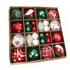 Christmas Balls Ornament Christmas Hanging Balls Set Plastic Christmas Ornaments Balls Christmas Balls with Hanging Loop Decorative Hanging Ball Ornaments Tree House Holiday view 1