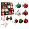 Christmas Balls Ornament Christmas Hanging Balls Set Plastic Christmas Ornaments Balls Christmas Balls with Hanging Loop Decorative Hanging Ball Ornaments Tree House Holiday view 3