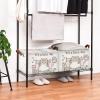 Funny Cute Cat Chill Lazy Kitty Baby Storage Basket with Labels&Handles Rectangular Waterproof Nursery Storage Bins Collapsible Shelf Organizer Baskets for Kids Books Cloth Toys Laundry, 2 Pack view 2