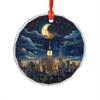 CanvasWis New York City Xmas Landscape Design 1 Crystall Glass Ornament For Home Decorations Xmas Tree Hanging Ornament Gifts for House Warming Keepsake Christmas Gift view 1