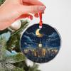 CanvasWis New York City Xmas Landscape Design 1 Crystall Glass Ornament For Home Decorations Xmas Tree Hanging Ornament Gifts for House Warming Keepsake Christmas Gift view 3