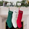 NACRE APPAREL Personalized Embroidered Christmas Stockings Custom Name Knitted Xmas Stocking Hanging Christmas Stockings 1 Pack view 2