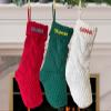NACRE APPAREL Personalized Embroidered Christmas Stockings Custom Name Knitted Xmas Stocking Hanging Christmas Stockings 1 Pack view 3