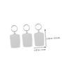 Yardenfun 100pcs White Acrylic Photo Frame Keyring for Hanging Memories view 2