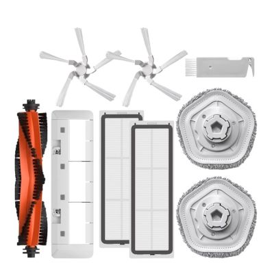 ROBAUN Compatible with Bot W10 Self-Cleaning and Mop Main/Side Brush Filter Mop Pad Dust Box Cleaner Parts(14)