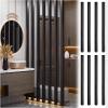 8pcs Living Room Floor to Ceiling Wall Post Partitions Screens, Modern Luxury Wood Slat Room Divider Column Wall Dividers Panel, Vertical Bar Hollow Decor Column(Walnut 8pcs,70CM/27.5IN/2.3F) view 1