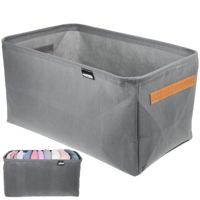 Cabilock 3pcs Clothing Organizer Stackable Closet Storage Bins for Sweaters and Pants Capacity Clothes Organizer Handle