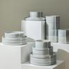 Stone Lain Bao 12-Piece Dinnerware Set Stoneware, Blue-Grey view 3