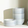Stone Lain Bao 12-Piece Dinnerware Set Stoneware, Blue-Grey view 4