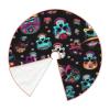 Sugar and Skulls Style Christmas Tree Skirt, 48 Inches Suitable for Christmas Party Christmas Tree Decoration. view 3