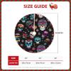 Sugar and Skulls Style Christmas Tree Skirt, 48 Inches Suitable for Christmas Party Christmas Tree Decoration. view 4