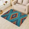 Tzvjxln 4x5 ft, Washable Tribal Southwest Area Rug - Aztec Diamond Rugs for Bedroom, Living Room, Office, Dorm, Kitchen, Dining Room, Native American Western Carpet & Home Decor view 3