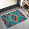 Tzvjxln 4x5 ft, Washable Tribal Southwest Area Rug - Aztec Diamond Rugs for Bedroom, Living Room, Office, Dorm, Kitchen, Dining Room, Native American Western Carpet & Home Decor view 4