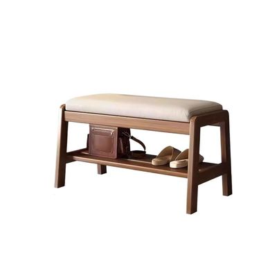 DIEYPOL Footboard Bench Solid Wood Shoe Changing Stool Living Room Household Shoe Changing Stool Entrance Stool Shoe Cabinet