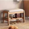 DIEYPOL Footboard Bench Solid Wood Shoe Changing Stool Living Room Household Shoe Changing Stool Entrance Stool Shoe Cabinet view 3