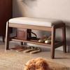 DIEYPOL Footboard Bench Solid Wood Shoe Changing Stool Living Room Household Shoe Changing Stool Entrance Stool Shoe Cabinet view 4
