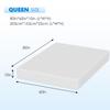 FDW 10 Inch Green Tea Queen Cooling Gel Memory Foam Mattress/Medium-Firm Mattress for Pressure Relief for Kid Adults/CertiPUR-US Certified/Mattress in a Box, Queen view 2
