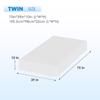 FDW 10 Inch Green Tea Cooling Gel Memory Foam Mattress/Medium-Firm Mattress for Pressure Relief for Kid Adults/CertiPUR-US Certified/Mattress in a Box, Twin view 2