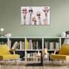 5 Giraffes Wear Glasses Canvas Wall Art for Living Room Graffiti Art Canvas Framed Wall Decor Modern Home Artwork Bathroom Canvas Prints Ready to Hang 12x16 inch view 4