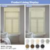 UrMoon Roman Shade Natural Cordless Ramie Roman Window Shade Privacy Protection Roman Blind for Windows, 70% Blackout Black, 62.5" W x 48" H view 4