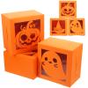 Ciieeo 30pcs Halloween Themed Treat Boxes Fun Pumpkin Witch Hat for Candy Cookies Party Favors Lightweight Flat Bottom for Your Halloween Celebration view 1