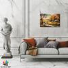 GUTTATY Fall Posters Framed Wall Art, Rustic Country Farmhouse Canvas Wall Decor, Orange Maple Leaves Tree Autumn Wall Art, Animals Fall Wall Art Canvas for Living Room, Kitchen 24x36 Inch view 2