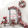 WRYSQBHJYB 6.5 FT Christmas Garland, Christmas Garland for Mantle, PE Spray White Mixed Rattan with Light, Christmas Decorations for Stairs Fireplace, Window, Wall view 2