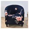 ZYANLING Tub Chair Slipcover 1/2/4 Piece Stretch Floral Club Sofa Cover for Armchair,Removable Classic Pattern Furniture Protector Cover Couch Covers for Living Room Cafe view 1