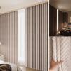 AUCRISE Insulated Cotton Curtains for Winter, 99.9% Blackout Heavy Thermal Curtains, Soundproof Window Curtain, 96 Inches Length 2 Panels Set, Extra Wide, Plush, Drapes for Living Room, Bedroom view 1