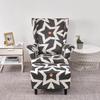 ZYANLING Stretch Wing Chair Cover Set Ottoman Slipcover 2 Pieces Wingback Chair Slipcover and and Rectangle Storage Stool Cover Removable Armchair Sofa Covers for Living Room Bedroom(Color 12) view 2