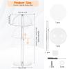 SHUNKAIZS 1 Pack 8"-16" Adjustable Height Acrylic Hat Stand and 3 Pcs Cube Acrylic Risers Display Box view 2