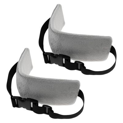2 Pcs Travel Pillow Alternative, Head Support Strap, Headrest Travel Pillow, Neck Support Band, Airplane Head Strap, Travel Head Support Band, Neck Brace for Sleeping on Airplane Car (Gray)