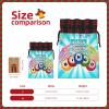 UIANG Music,Christmas Candy Bags with Drawstring,Notes and Clef Sheet Play Writing Print,Trick or Treating Bags, Halloween Goodie Bags for Kids Halloween Party Favors Supplies,Black White - S view 3
