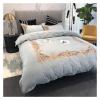 Luxury Embroidery bedlinen Black Bedding Set King Queen Size Bed Linen Egyptian Cotton Duvet Cover Bed Sheet Set Pillowcases,Bed view 2