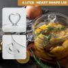 4L Glass Cooking Pot with Heart-shaped Lid, 4.2Qt/4000ml, Glass Potpourri Pot, High Thermal Conductivity Reduces Energy Use, Dishwasher Oven Gas Electric Stove Safe,for Potpourri,Soups,Pasta view 4