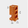 Bedside Table, Multi-Purpose Bedside Table Bed Table Small Apartment Movable Lockers Sofa Side Wardrobe Bedside Cabinet Side Table for Bedside Tables and Kitchen Essentials(Grey) view 2