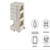 Bedside Table, Multi-Purpose Bedside Table Bed Table Small Apartment Movable Lockers Sofa Side Wardrobe Bedside Cabinet Side Table for Bedside Tables and Kitchen Essentials(Grey) view 4