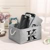 Gaosh Personalized Canvas Storage Basket - Custom Name Initial Fabric Bins for Shelves Unisex Gift for Mom Dad Wife Grandma view 4