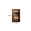 KWOKING Free-Standing, Manufactured Wood, Brown Shoe Storage Cabinet Home Entrance, Corridor, Elevator Entrance, Large Capacity, Multi-layer, Entrance Shoe Cabinet Without Drawers 31"L x 13"W x 65"H view 2