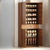 KWOKING Free-Standing, Manufactured Wood, Brown Shoe Storage Cabinet Home Entrance, Corridor, Elevator Entrance, Large Capacity, Multi-layer, Entrance Shoe Cabinet Drawers Included 26"L x 13"W x 65"H view 1