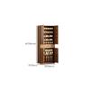 KWOKING Free-Standing, Manufactured Wood, Brown Shoe Storage Cabinet Home Entrance, Corridor, Elevator Entrance, Large Capacity, Multi-layer, Entrance Shoe Cabinet Drawers Included 26"L x 13"W x 65"H view 2