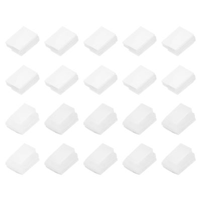 MECCANIXITY 100pcs Adhesive Cable Clips White Cord Clip Wire Holder Organizer Wall Cord Management Cable Organization for Office Desk Wall Cable Bundles
