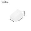 MECCANIXITY 100pcs Adhesive Cable Clips White Cord Clip Wire Holder Organizer Wall Cord Management Cable Organization for Office Desk Wall Cable Bundles view 2