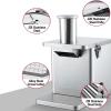 ERoomQ Commercial Electric Vegetable Dicer,Automatic 250w Food Processor,Effortlessly Dice Onions,Includes Dicing Slicing Blades view 3