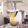 ERoomQ Commercial Electric Vegetable Dicer,Automatic 250w Food Processor,Effortlessly Dice Onions,Includes Dicing Slicing Blades view 4