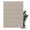 BERISSA Cordless Roman Shades,Linen Fabric,Blackout,Light Brown,67"W x 78"H view 2