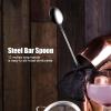 1PC 11.8 Stainless Steel Cocktail Mixing Spoon, Long Handle Design with Weighted Teardrop End view 3