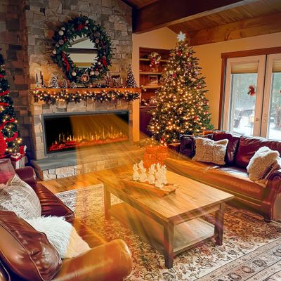 50" Electric Fireplace Linear