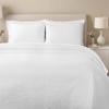 Superior 3 Piece Bedspread Set, Home Bed Decor, Decorative Bed Spread, 2 Pillow Shams, Medium Weight Blanket, Floral Matelasse Coverlet, Bedding Essentials, Enzy Collection, Full, White view 1