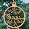 BeNiralu Personalized Name Ornament With Initials - Fast & Free Customization - Personalized Design Name Ornaments For Christmas Tree - Special Christmas Ornaments Gifts (Design 1) view 1